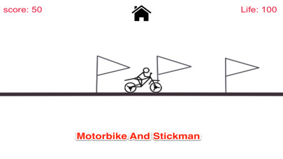 Emulate iPhone app Stickman Bmx Stunt Rider - Dirt Bike Racing using MyAndroid