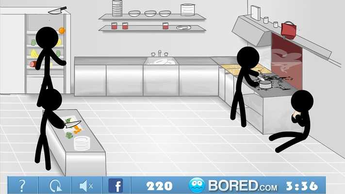 Emulate Android APK Stickman Click Death Kitchen