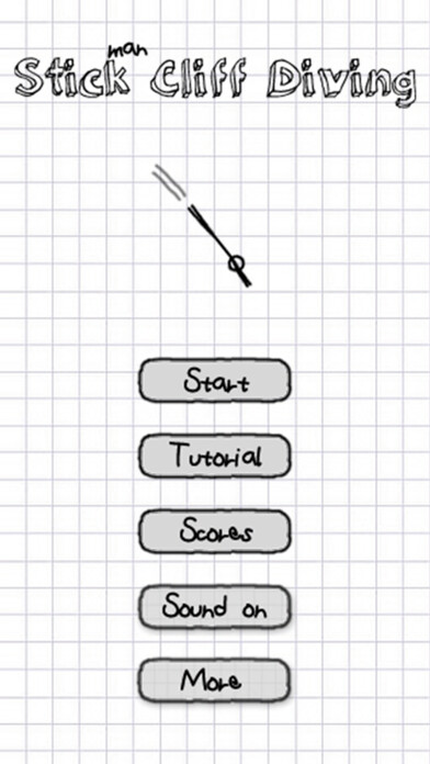 Emulate iPhone app Stickman Cliff Diving using MyAndroid