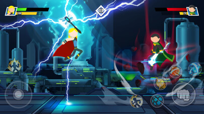Emulate iPhone app Stickman Combat : Superhero using MyAndroid