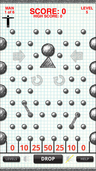 Emulate iPhone app Stickman Drop using MyAndroid