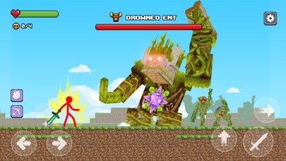 Emulate iPhone app Stickman Fight Craft Adventure using MyAndroid