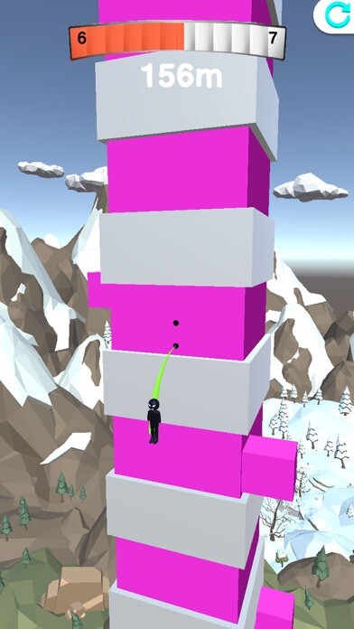 Emulate iPhone app Stickman Jump Up 3D! using MyAndroid