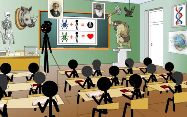 Emulate Android APK Stickman Mentalist: School Evil biology