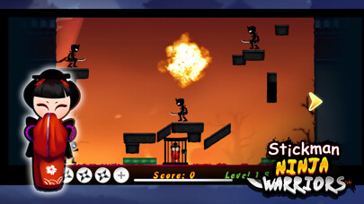 Emulate iPhone app Stickman Ninja Warriors using MyAndroid Emulate iPhone app Stickman Ninja Warriors using MyAndroid