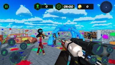 Emulate iPhone app Stickman Paintball Shooting 3D using MyAndroid Emulate iPhone app Stickman Paintball Shooting 3D using MyAndroid