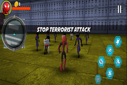 Run android online APK Stickman Rope super Hero from MyAndroid or emulate Stickman Rope super Hero using MyAndroid