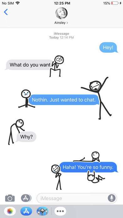 Emulate iPhone app Stick Man Stickers Pack using MyAndroid Emulate iPhone app Stick Man Stickers Pack using MyAndroid