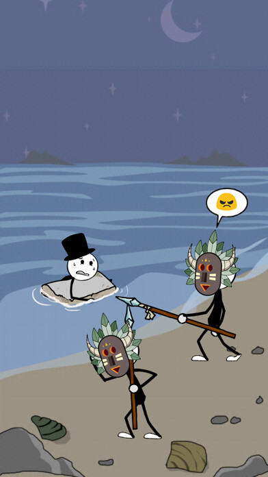 Emulate iPhone app Stickman Story: Island Escape using MyAndroid