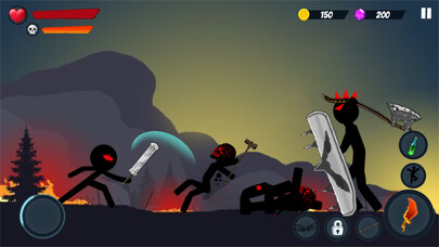Emulate iPhone app Stickman Warrior: Shadow Fight using MyAndroid Emulate iPhone app Stickman Warrior: Shadow Fight using MyAndroid