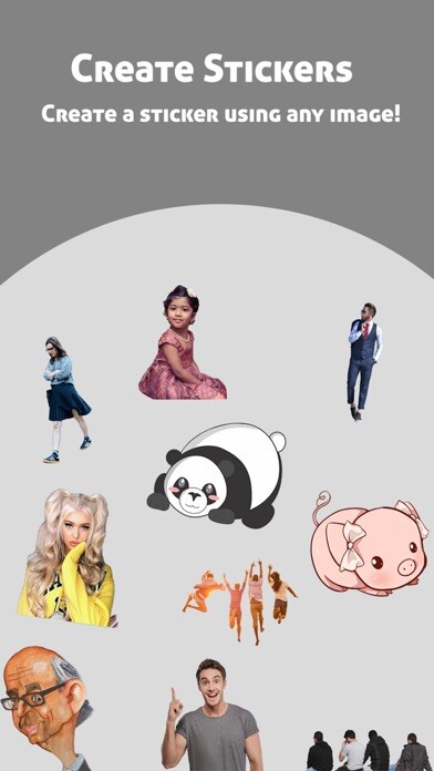 Emulate iPhone app StickMe - Create sticker maker using MyAndroid