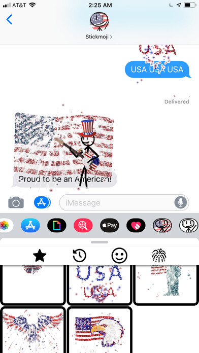 Emulate iPhone app Stickmoji American Stickers using MyAndroid Emulate iPhone app Stickmoji American Stickers using MyAndroid