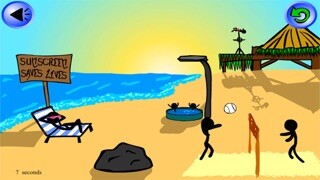 Emulate iPhone app Stick Save - Stickman Beach Party using MyAndroid Emulate iPhone app Stick Save - Stickman Beach Party using MyAndroid