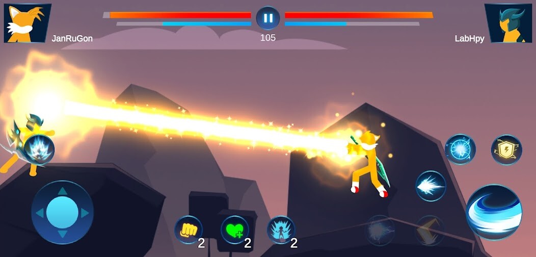 Run android online APK Stick Tail Z - Battle of Earth from MyAndroid or emulate Stick Tail Z - Battle of Earth using MyAndroid
