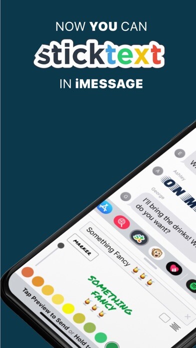 Emulate iPhone app StickText using MyAndroid