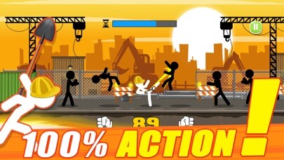 Emulate iPhone app Stick Warrior : Action Game using MyAndroid