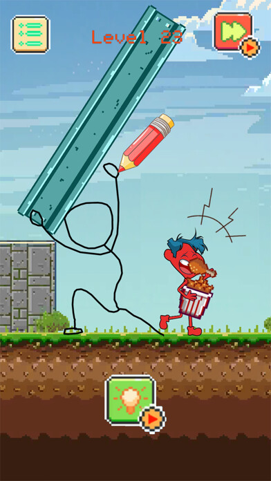 Emulate iPhone app Sticky Draw: WorldCraft using MyAndroid