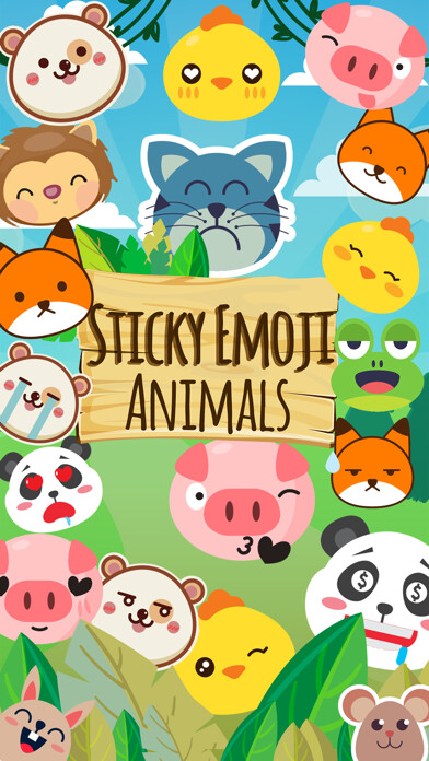 Emulate iPhone app Sticky Emoji Animals Stamps using MyAndroid Emulate iPhone app Sticky Emoji Animals Stamps using MyAndroid