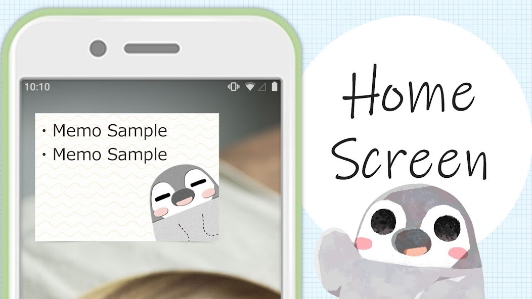 Run android online APK Sticky Note Pesoguin Memo from MyAndroid or emulate Sticky Note Pesoguin Memo using MyAndroid