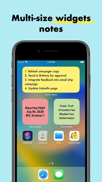 Emulate iPhone app Sticky Notes-Notes in Widget using MyAndroid Emulate iPhone app Sticky Notes-Notes in Widget using MyAndroid