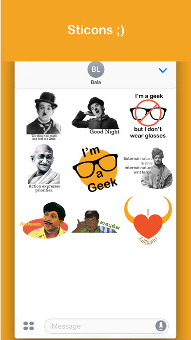 Emulate iPhone app Sticons using MyAndroid