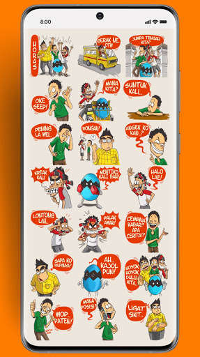 Run android online APK Stiker Wa Batak Horas Medan from MyAndroid or emulate Stiker Wa Batak Horas Medan using MyAndroid