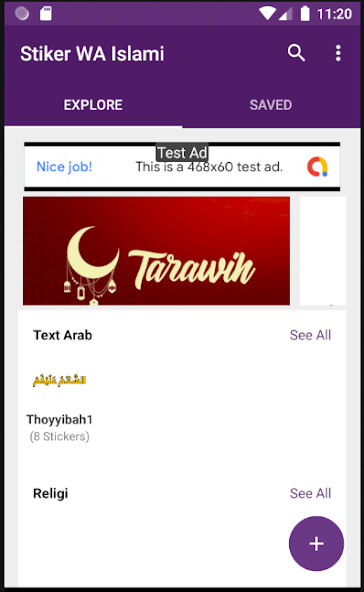 Run android online APK Stiker WA Islami from MyAndroid or emulate Stiker WA Islami using MyAndroid
