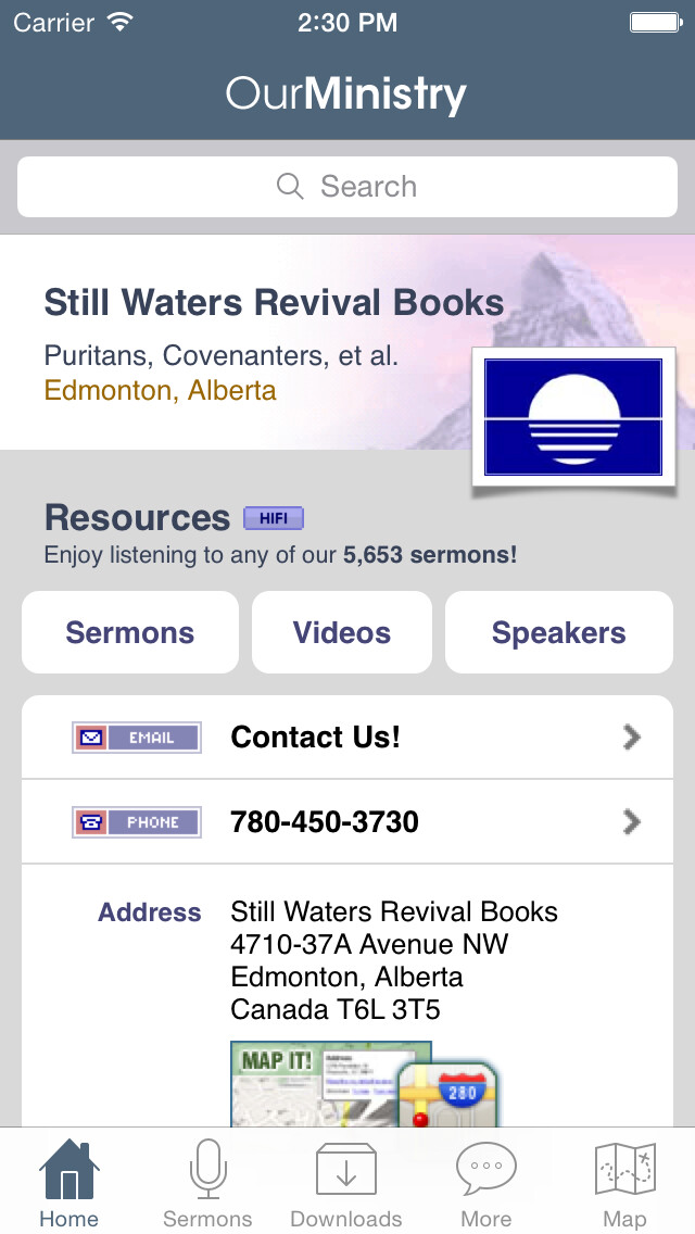 Emulate iPhone app Still Waters Revival Books using MyAndroid Emulate iPhone app Still Waters Revival Books using MyAndroid