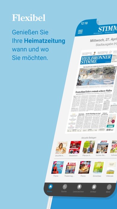 Emulate iPhone app Stimme E-Paper using MyAndroid Emulate iPhone app Stimme E-Paper using MyAndroid