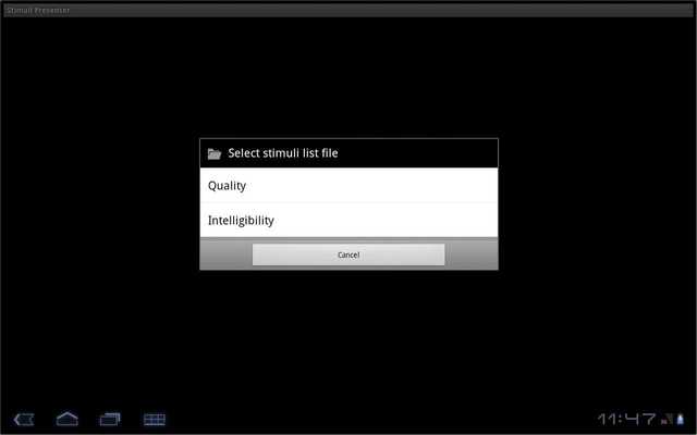 Emulate Android APK Stimuli Presenter (Legacy) Emulate Android APK Stimuli Presenter (Legacy)
