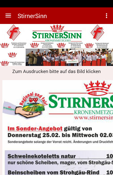 Run android online APK StirnerSinn Kronenmetzgerei from MyAndroid or emulate StirnerSinn Kronenmetzgerei using MyAndroid Run android online APK StirnerSinn Kronenmetzgerei from MyAndroid or emulate StirnerSinn Kronenmetzgerei using MyAndroid