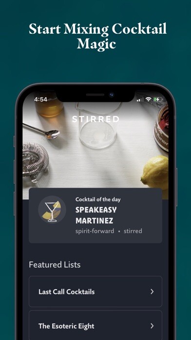 Emulate iPhone app Stirred – Cocktail magic using MyAndroid Emulate iPhone app Stirred – Cocktail magic using MyAndroid