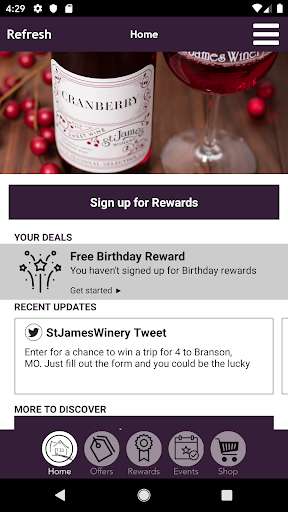 Run android online APK St. James Winery from MyAndroid or emulate St. James Winery using MyAndroid