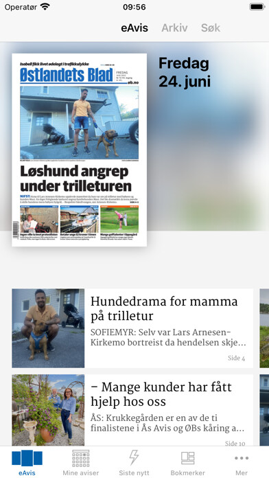 Emulate iPhone app Østlandets Blad eAvis using MyAndroid Emulate iPhone app Østlandets Blad eAvis using MyAndroid