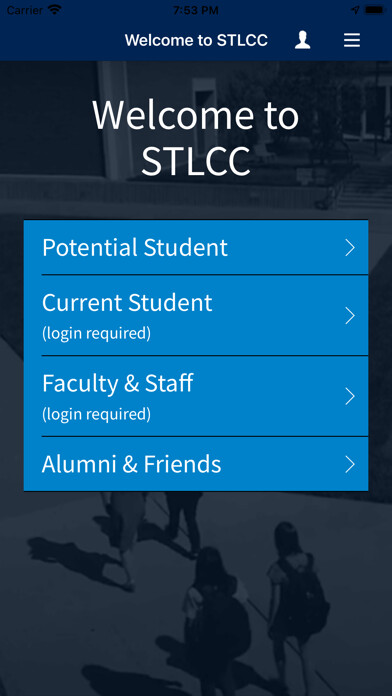 Emulate iPhone app STLCC Mobile using MyAndroid