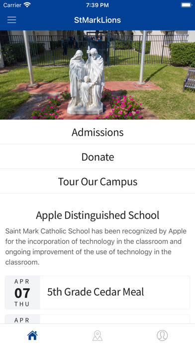 Emulate iPhone app St Mark Catholic School Lions using MyAndroid