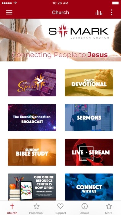 Emulate iPhone app St. Mark Lutheran Omaha using MyAndroid Emulate iPhone app St. Mark Lutheran Omaha using MyAndroid