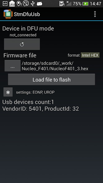 Run android online APK StmDfuUsb - Stm32 flashing from MyAndroid or emulate StmDfuUsb - Stm32 flashing using MyAndroid Run android online APK StmDfuUsb - Stm32 flashing from MyAndroid or emulate StmDfuUsb - Stm32 flashing using MyAndroid