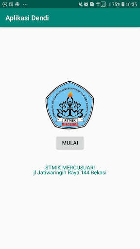 Run android online APK STMIK MERCUSUAR - DENDI RUHIYAT from MyAndroid or emulate STMIK MERCUSUAR - DENDI RUHIYAT using MyAndroid Run android online APK STMIK MERCUSUAR - DENDI RUHIYAT from MyAndroid or emulate STMIK MERCUSUAR - DENDI RUHIYAT using MyAndroid
