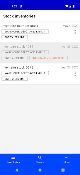 Run android online APK Stock inventories from MyAndroid or emulate Stock inventories using MyAndroid