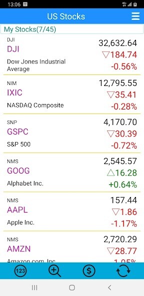 Run android online APK Stocks - US Stock Quotes from MyAndroid or emulate Stocks - US Stock Quotes using MyAndroid