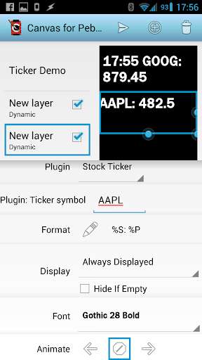 Run android online APK Stock Ticker plugin for Canvas from MyAndroid or emulate Stock Ticker plugin for Canvas using MyAndroid