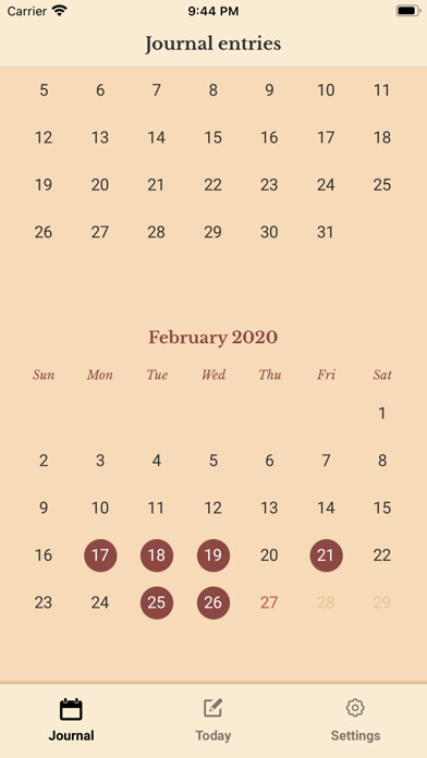 Emulate iPhone app Stoic Journal using MyAndroid