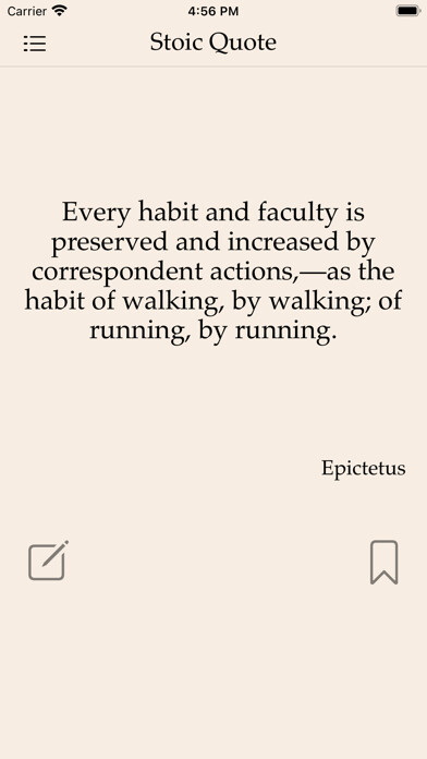 Emulate iPhone app Stoic Quote using MyAndroid