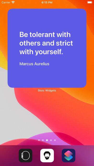 Emulate iPhone app Stoic Widgets using MyAndroid Emulate iPhone app Stoic Widgets using MyAndroid