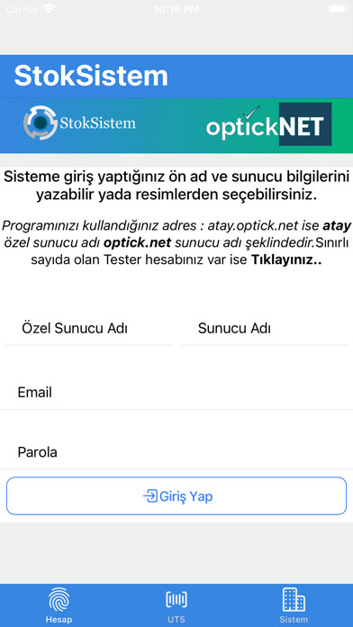 Emulate iPhone app StokSistem using MyAndroid