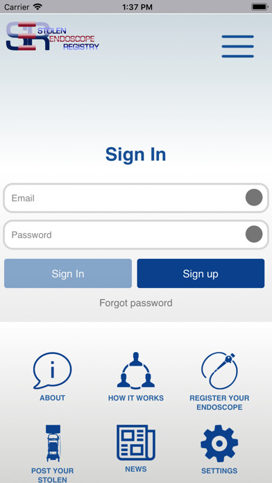 Emulate iPhone app Stolen Endoscope Registry using MyAndroid Emulate iPhone app Stolen Endoscope Registry using MyAndroid