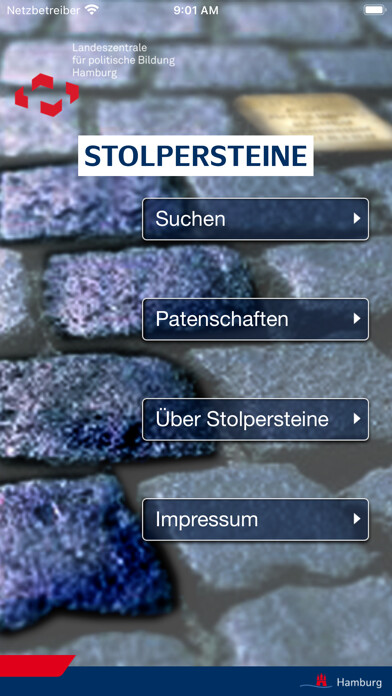 Emulate iPhone app Stolpersteine Hamburg using MyAndroid Emulate iPhone app Stolpersteine Hamburg using MyAndroid