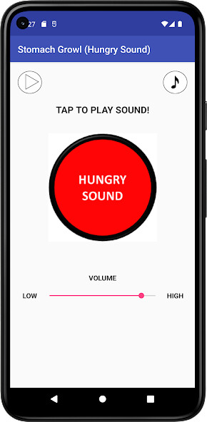 Run android online APK Stomach Growl (Hungry Sound) from MyAndroid or emulate Stomach Growl (Hungry Sound) using MyAndroid