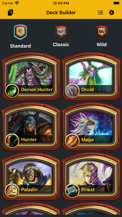 Emulate iPhone app StoneBear - DeckBuilder using MyAndroid